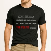 ENTER THE PULPIT  JOHN KNOX  Christian Pastor Appreciation Cooling Performance Crew T-Shirt