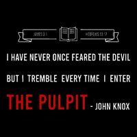 ENTER THE PULPIT  JOHN KNOX  Christian Pastor Appreciation Cooling Performance Crew T-Shirt