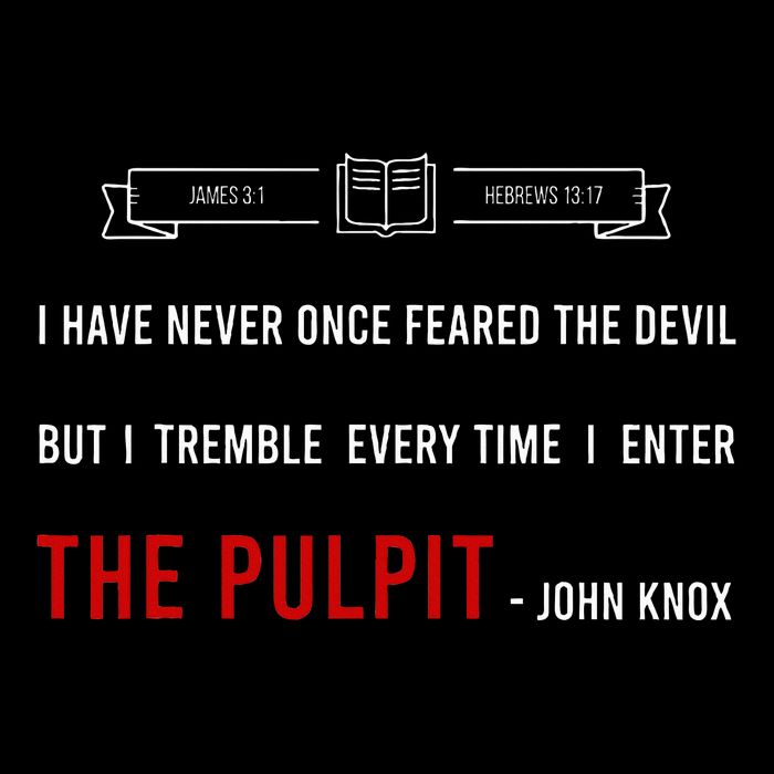 ENTER THE PULPIT  JOHN KNOX  Christian Pastor Appreciation Cooling Performance Crew T-Shirt