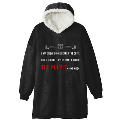 ENTER THE PULPIT  JOHN KNOX  Christian Pastor Appreciation Hooded Wearable Blanket