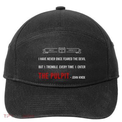 ENTER THE PULPIT  JOHN KNOX  Christian Pastor Appreciation 7-Panel Snapback Hat