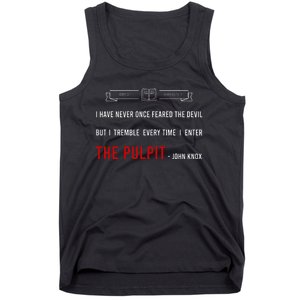 ENTER THE PULPIT  JOHN KNOX  Christian Pastor Appreciation Tank Top