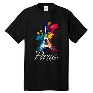 Eiffel Tower Paris Trip Holiday France Souvenir Tall T-Shirt