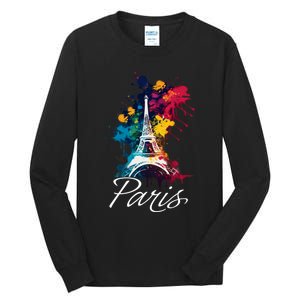 Eiffel Tower Paris Trip Holiday France Souvenir Tall Long Sleeve T-Shirt