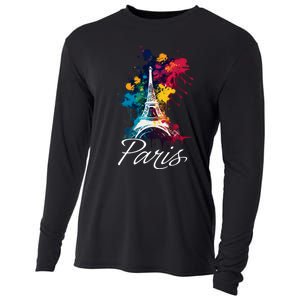 Eiffel Tower Paris Trip Holiday France Souvenir Cooling Performance Long Sleeve Crew