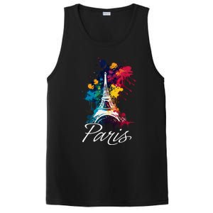 Eiffel Tower Paris Trip Holiday France Souvenir PosiCharge Competitor Tank