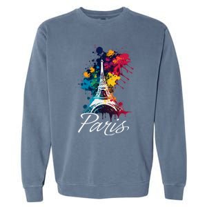 Eiffel Tower Paris Trip Holiday France Souvenir Garment-Dyed Sweatshirt