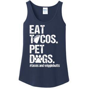 Eat Tacos Pet Dogs Tacos And Wigglebutts Ladies Essential Tank