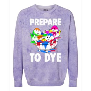 Easter Teeshirt Prepare To Dye Easter Day Colorblast Crewneck Sweatshirt