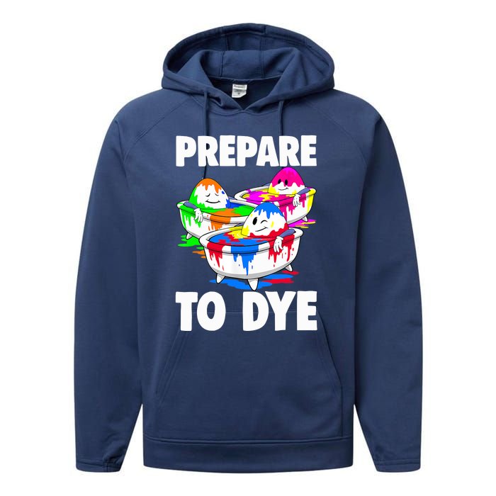 Easter Teeshirt Prepare To Dye Easter Day Performance Fleece Hoodie