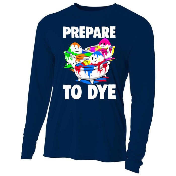 Easter Teeshirt Prepare To Dye Easter Day Cooling Performance Long Sleeve Crew