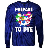 Easter Teeshirt Prepare To Dye Easter Day Tie-Dye Long Sleeve Shirt