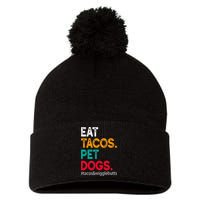 Eat Tacos. Pet Dogs Tacos And Wigglebutts Pom Pom 12in Knit Beanie