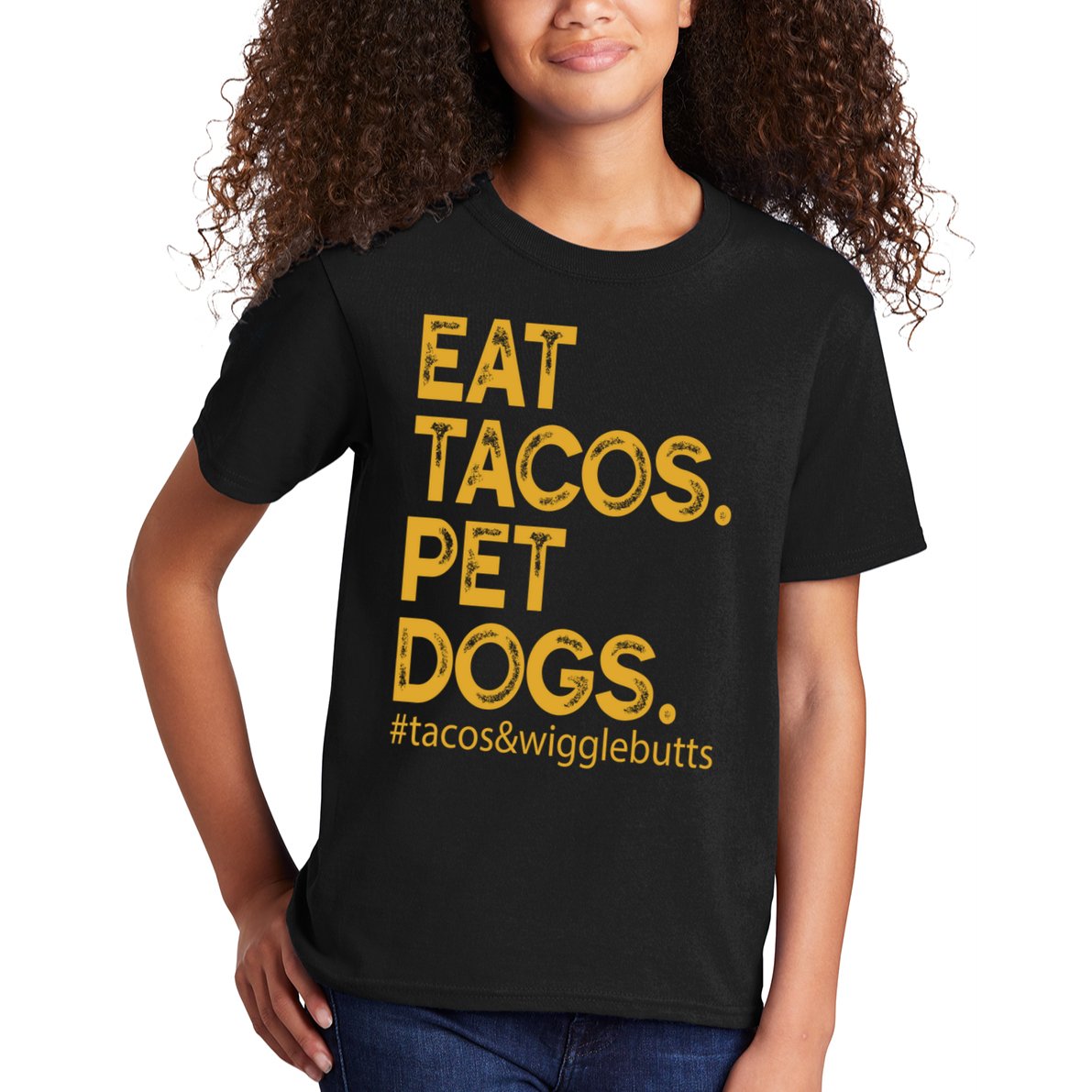 Eat Tacos Pet Dogs Tacos And Wigglebutts Kids T-Shirt
