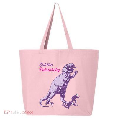 Eat The Patriarchy Funny Feminist Vintage Trex Dinosaur 25L Jumbo Tote