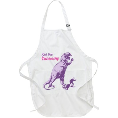 Eat The Patriarchy Funny Feminist Vintage Trex Dinosaur Apron