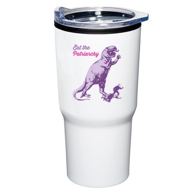 Eat The Patriarchy Funny Feminist Vintage Trex Dinosaur Tumbler