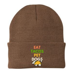 Eat Tacos Pet Dogs Knit Cap Winter Beanie