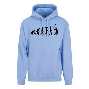 Evolution Tennis Player Unisex Surf Hoodie