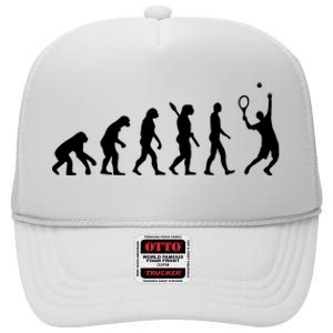 Evolution Tennis Player High Crown Mesh Back Trucker Hat