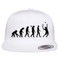 Evolution Tennis Player Flat Bill Trucker Hat