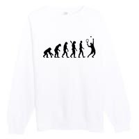 Evolution Tennis Player Premium Crewneck Sweatshirt