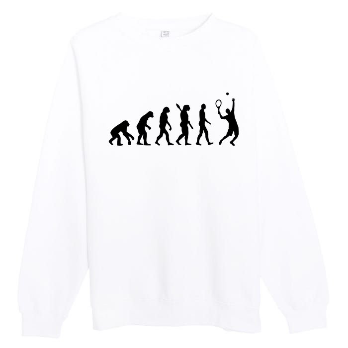 Evolution Tennis Player Premium Crewneck Sweatshirt