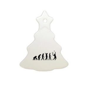 Evolution Tennis Player Ceramic Tree Ornament