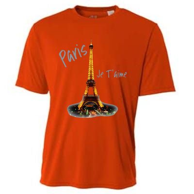 Eiffel Tower Paris Vintage I Love Paris France Cooling Performance Crew T-Shirt