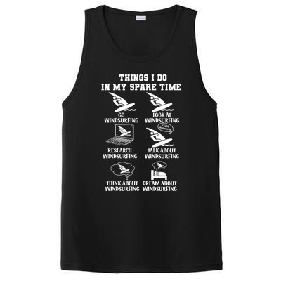 Explore The Passion Of Windsurfing In Sparetime Cool Gift PosiCharge Competitor Tank