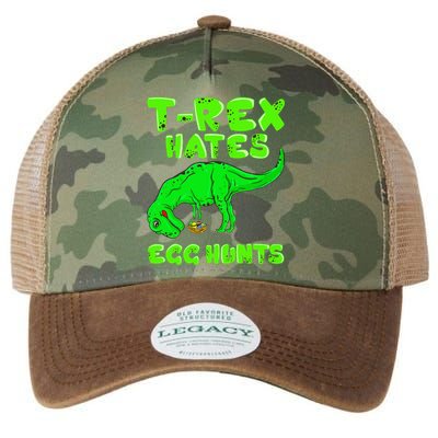 Easter T Rex Hates Egg Hunts Basket Stuffer Gift Legacy Tie Dye Trucker Hat