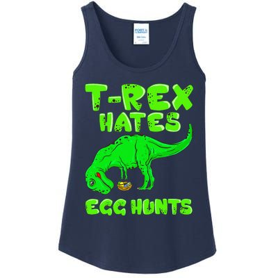 Easter T Rex Hates Egg Hunts Basket Stuffer Gift Ladies Essential Tank