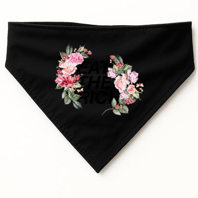 Eat The Rich Floral USA-Made Doggie Bandana