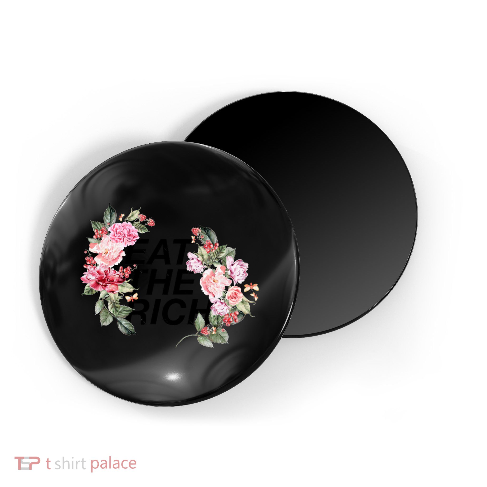 Eat The Rich Floral Magnet