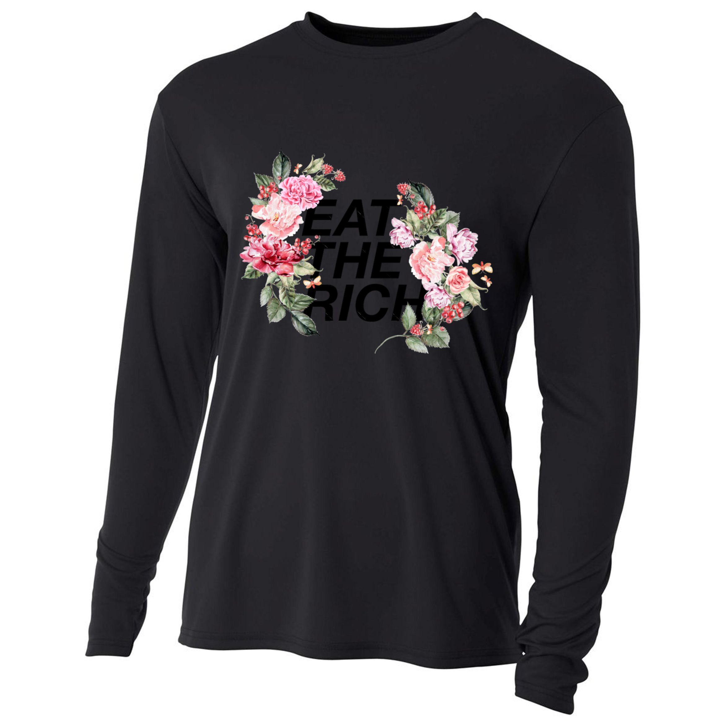 Eat The Rich Floral Cooling Performance Long Sleeve Crew