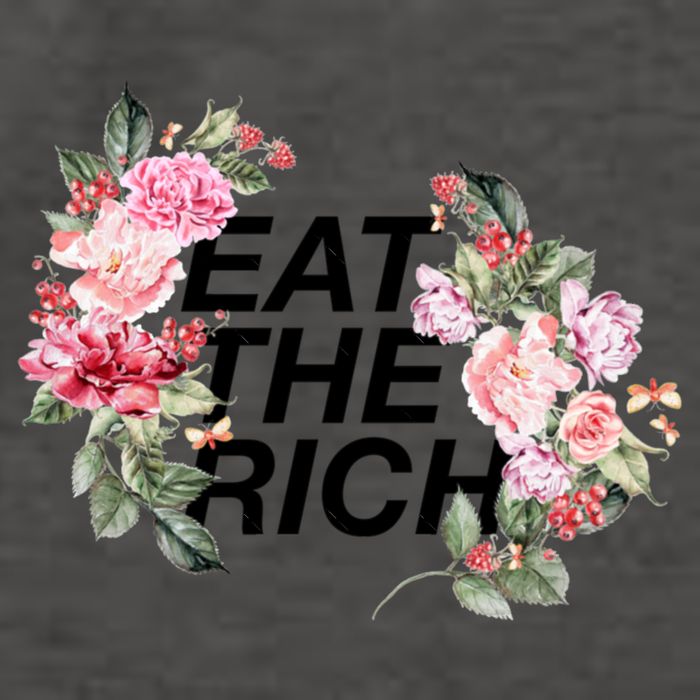 Eat The Rich Floral Vector Backpack
