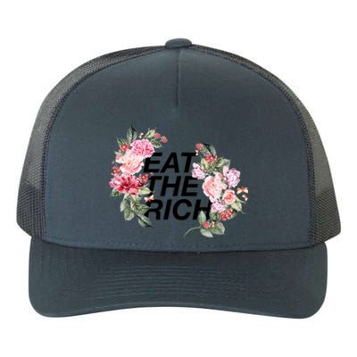 Eat The Rich Floral Yupoong Adult 5-Panel Trucker Hat