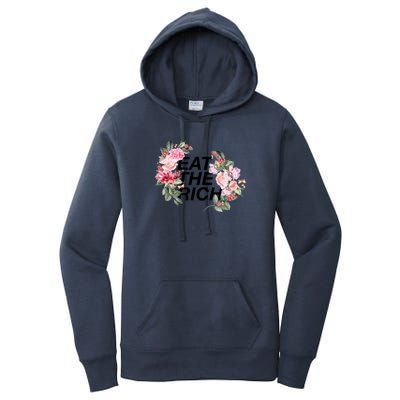 Eat The Rich Floral Women's Pullover Hoodie