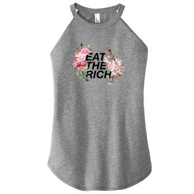 Eat The Rich Floral Women’s Perfect Tri Rocker Tank