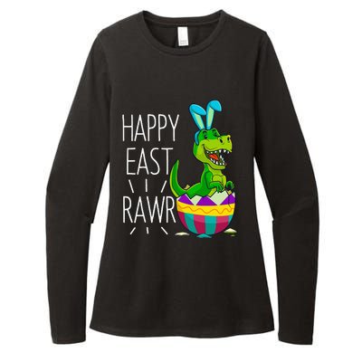 Easter T Rex Dinosaur Bunny Egg Costume Happy Eastrawr Womens CVC Long Sleeve Shirt