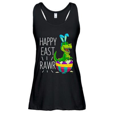 Easter T Rex Dinosaur Bunny Egg Costume Happy Eastrawr Ladies Essential Flowy Tank