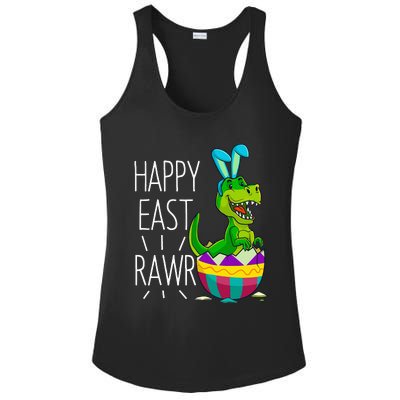 Easter T Rex Dinosaur Bunny Egg Costume Happy Eastrawr Ladies PosiCharge Competitor Racerback Tank