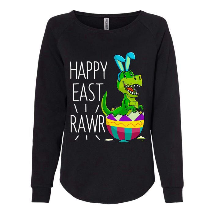 Easter T Rex Dinosaur Bunny Egg Costume Happy Eastrawr Womens California Wash Sweatshirt