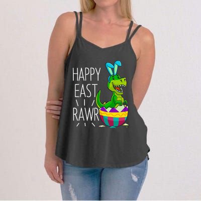 Easter T Rex Dinosaur Bunny Egg Costume Happy Eastrawr Women's Strappy Tank