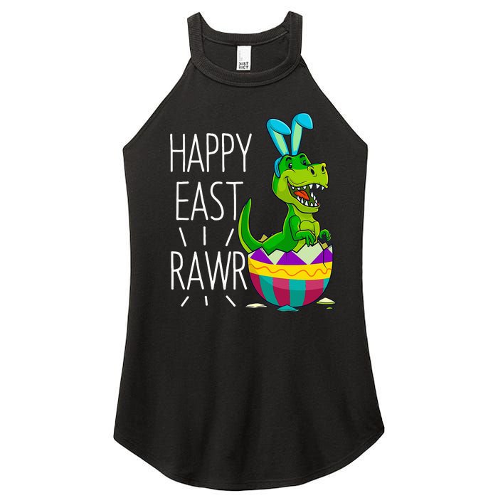 Easter T Rex Dinosaur Bunny Egg Costume Happy Eastrawr Women's Perfect Tri Rocker Tank