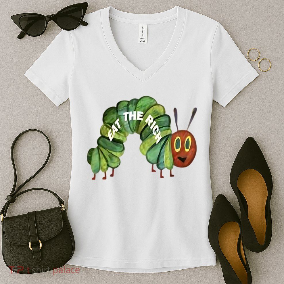 Eat The Rich Women's V-Neck T-Shirt