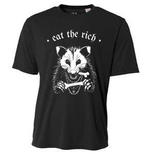 Eat The Rich Possum Anti Fascist Cooling Performance Crew T-Shirt