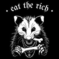 Eat The Rich Possum Anti Fascist Cooling Performance Crew T-Shirt