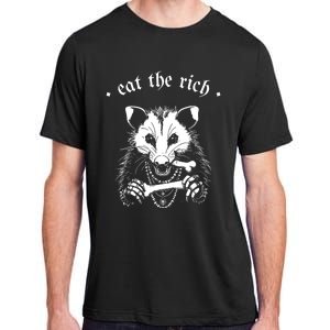 Eat The Rich Possum Anti Fascist Adult ChromaSoft Performance T-Shirt