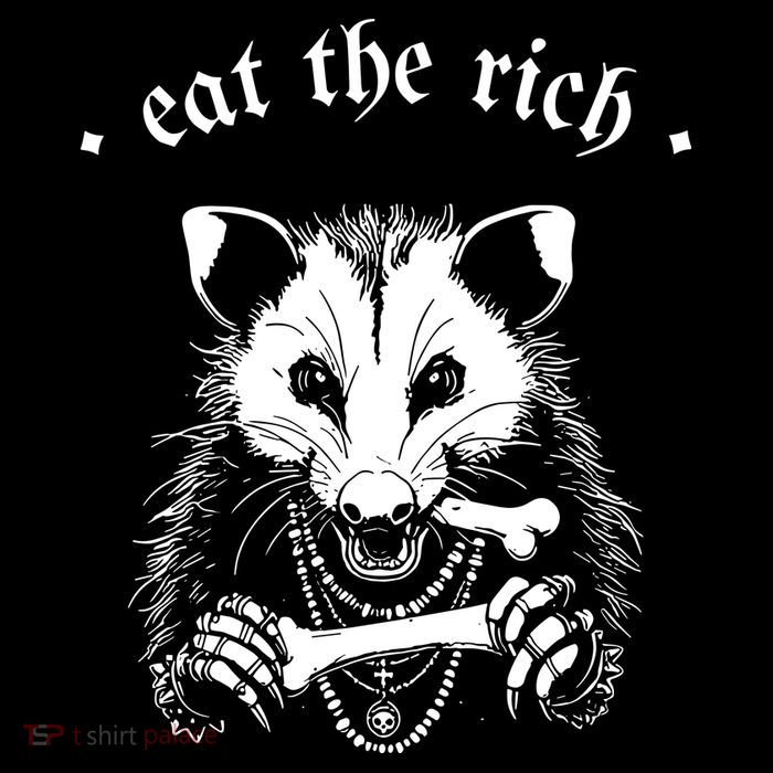 Eat The Rich Possum Anti Fascist 16 in Basic Backpack